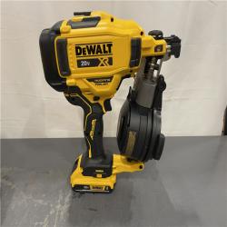 AS-IS - DEWALT 20V MAX Lithium-Ion 15-Degree Electric Cordless Roofing Nailer Kit