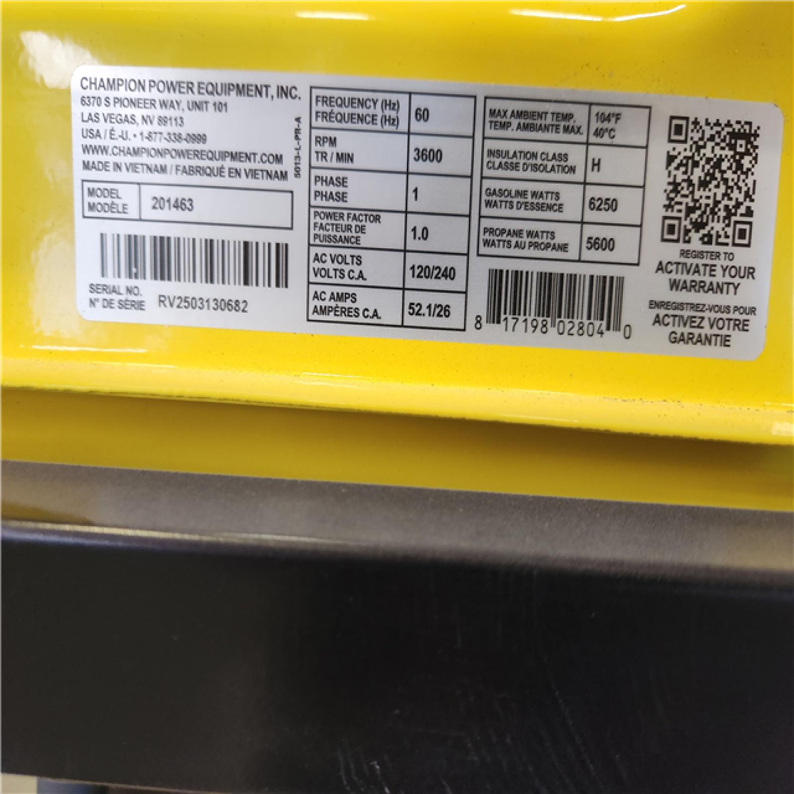 Phoenix NEW Champion Power Equipment 7850/6250-Watt Recoil Start Storm Ready Gasoline and Propane Powered Dual Fuel Portable Generator with CO Shield (NO Wheels)