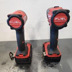 AS-IS- MILWAUKEE FUEL 18V Lithium-Ion Brushless Cordless Hammer Drill and Impact Driver Combo Kit