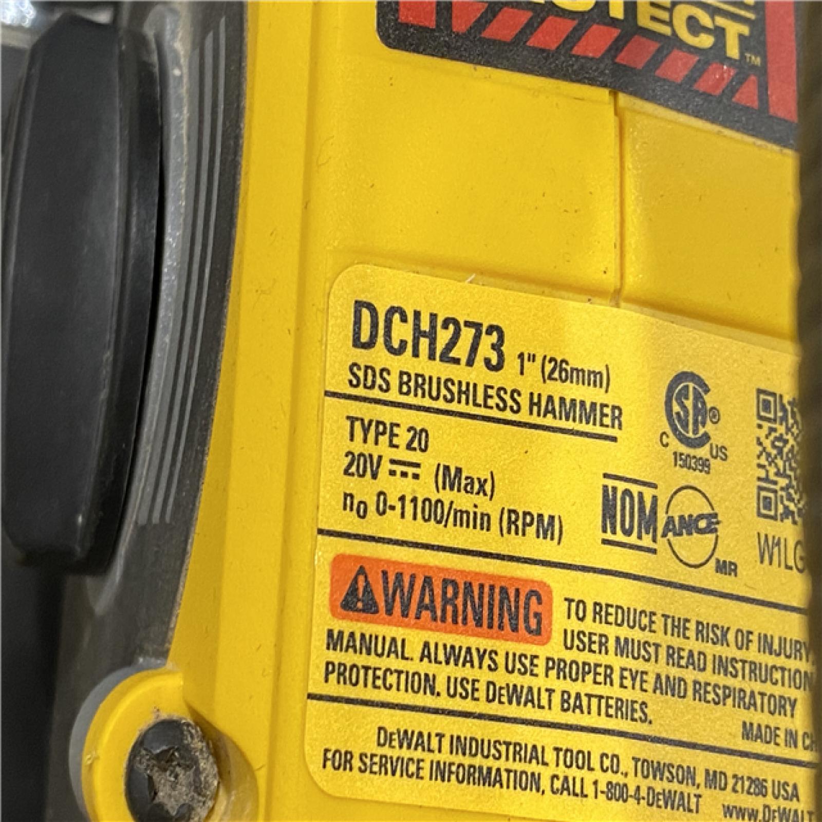 AS-IS DEWALT 20V MAX XR Cordless Brushless 1 in. SDS Plus L-Shape Rotary Hammer (Tool Only)