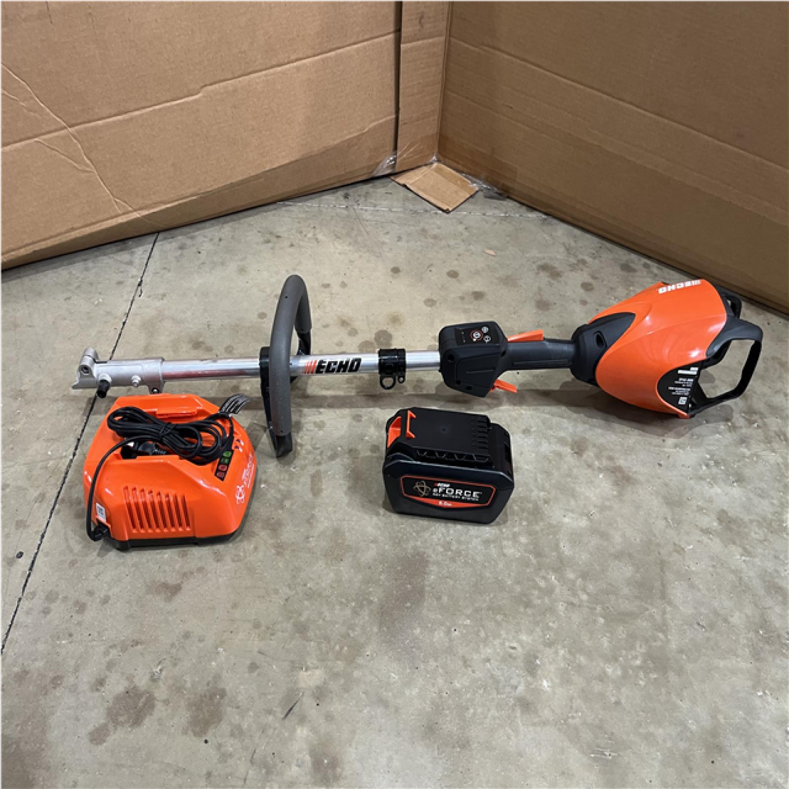 Houston Location AS-IS ECHO PRO ATTACHMENT SERIES POWER HEAD and eFORCE Battery and Rapid Charger