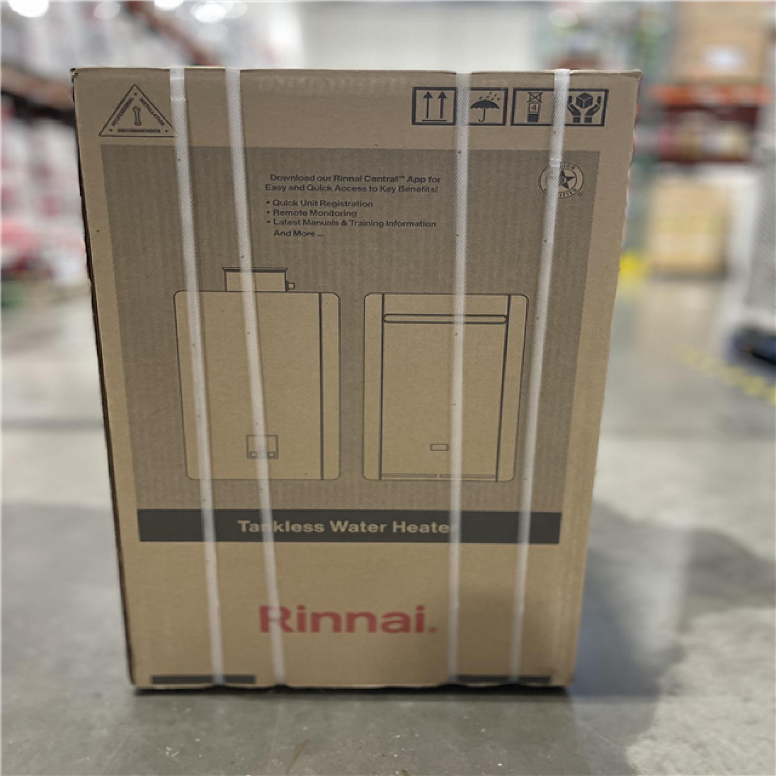 NEW! - Rinnai High Efficiency Non-Condensing 8.5 GPM Residential 180 000 BTU Exterior Propane Gas Tankless Water Heater