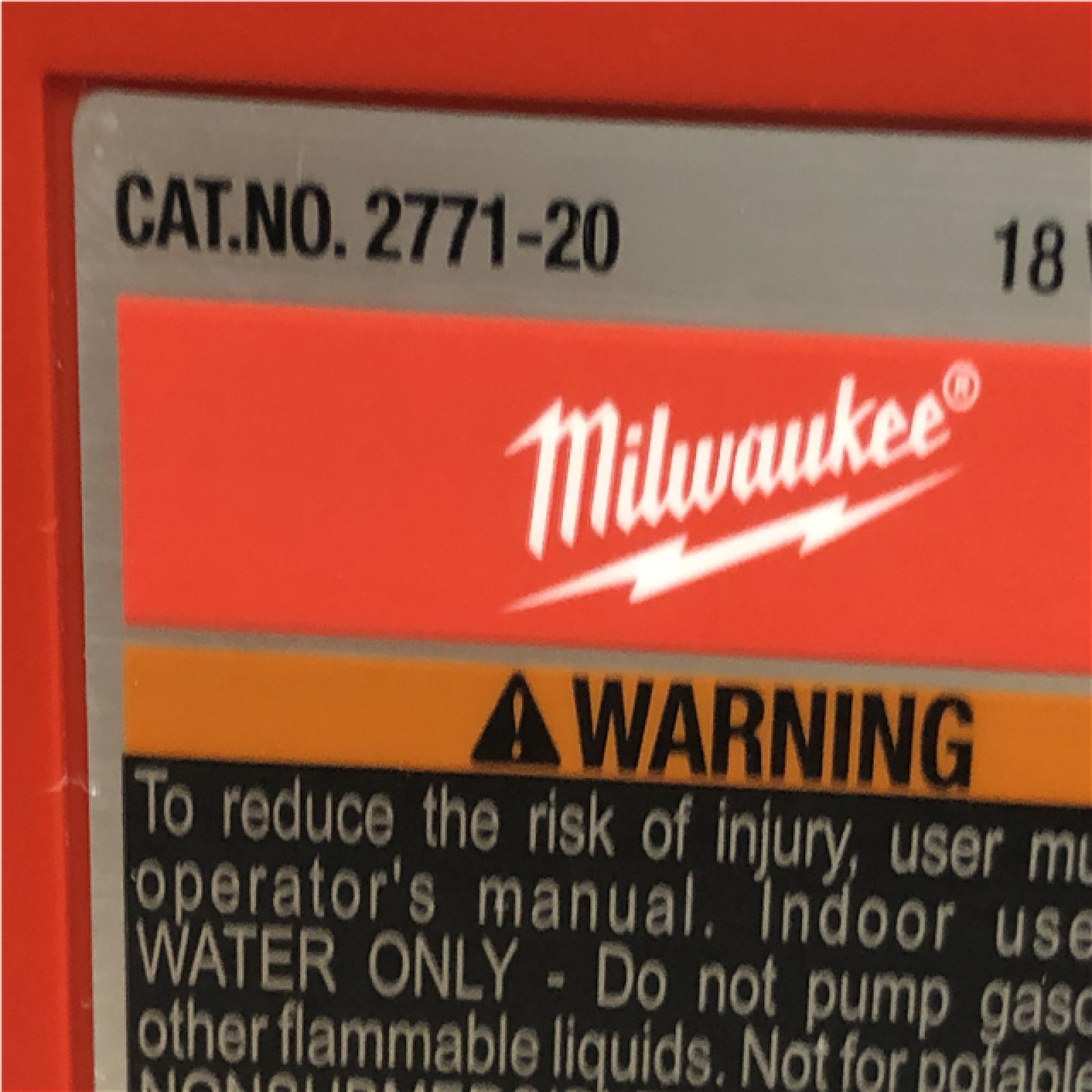 AS=IS Milwaukee 18-Volt 1/4 HP Lithium-Ion Cordless Transfer Pump (Tool Only)