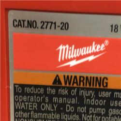 AS=IS Milwaukee 18-Volt 1/4 HP Lithium-Ion Cordless Transfer Pump (Tool Only)