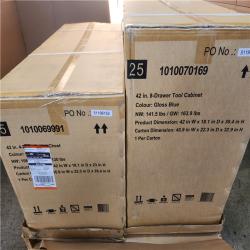 Phoenix NEW Husky Standard Duty 42 in. x 18 in. D 12-Drawer Blue Rolling Tool Chest Combo (SEALED)