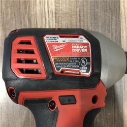 AS-IS Milwaukee M18 18V Lithium-Ion Cordless 1/4 in. Hex Impact Driver (Tool-Only)