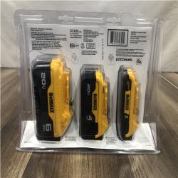 AS-IS DEWALT 20V MAX Battery Lithium Ion 3 Pack - DCB346-3