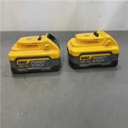 AS-IS - DEWALT POWERSTACK 20V Lithium-Ion 5.0Ah Battery Pack (2 Pack)