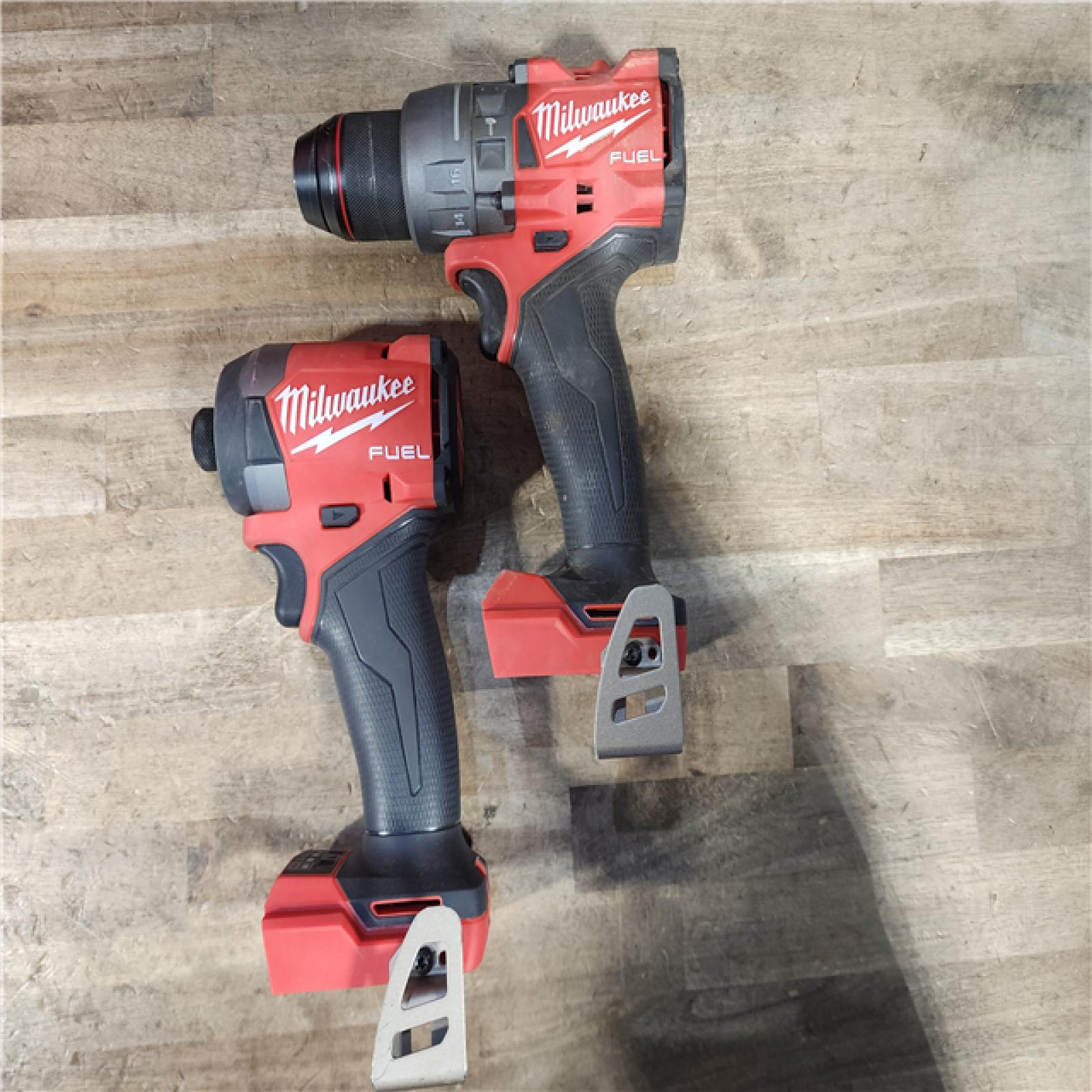 HOUSTON LOCATION - AS-IS Milwaukee FUEL 18V Lithium-Ion Brushless Cordless Hammer Drill and Impact Driver Combo Kit