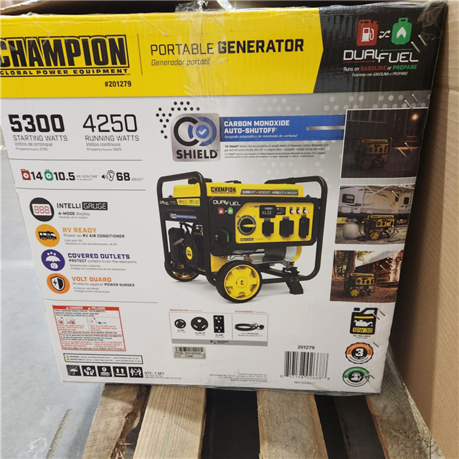 Dallas Location - As-Is Champion Power Equipment 5300/4250-Watt Gasoline Portable Generator