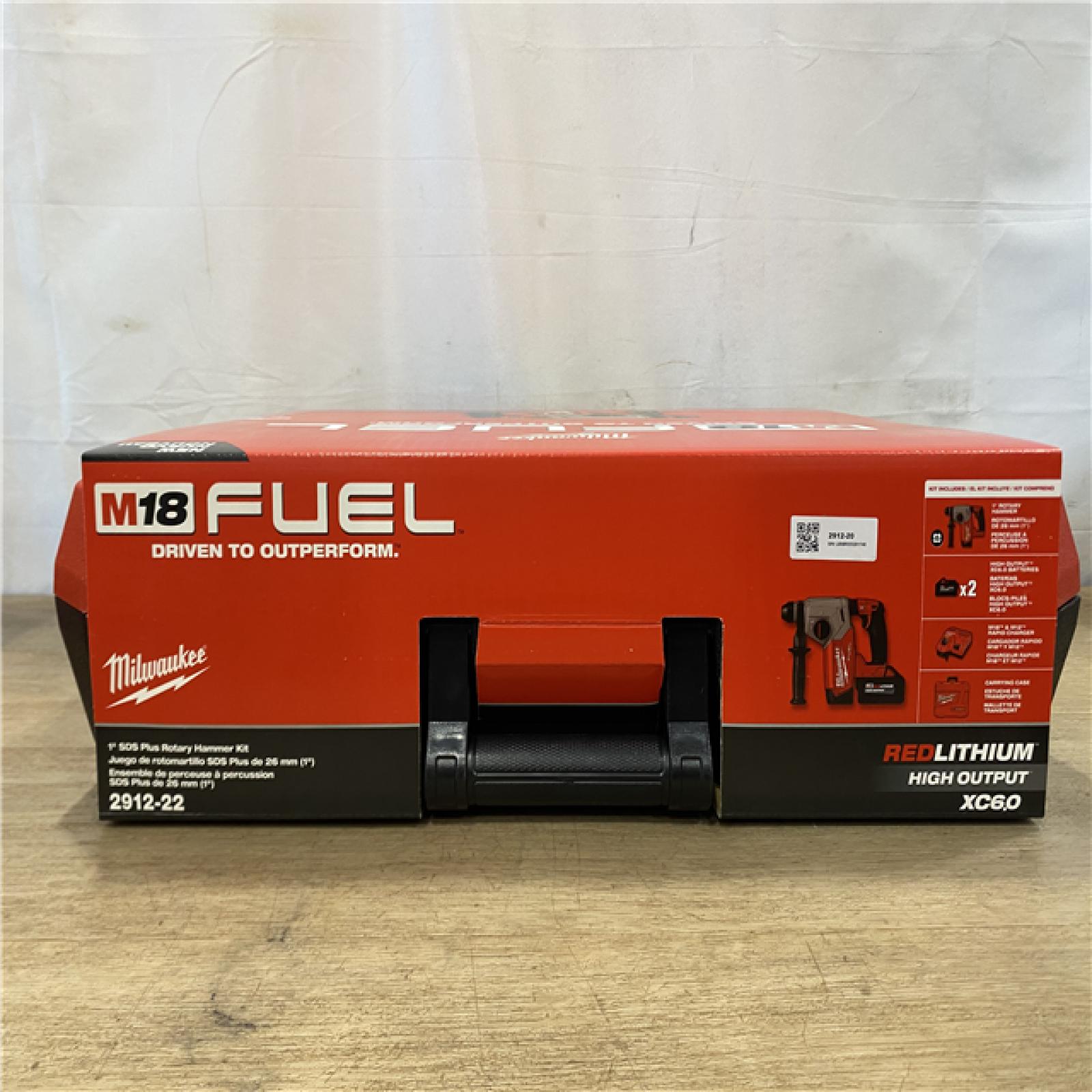 NEW! Milwaukee FUEL 18V Lithium-Ion Brushless 1 in. Cordless SDS-Plus Rotary Hammer Kit