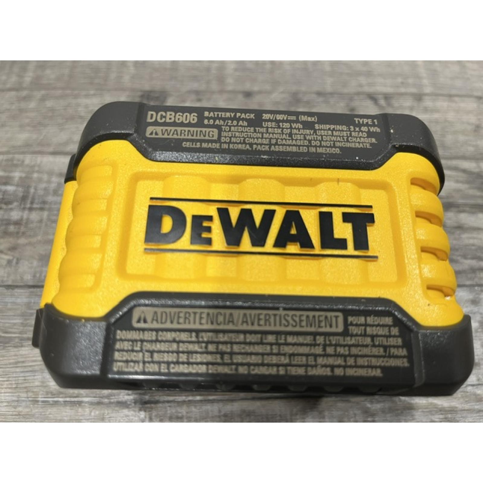 AS-IS DEWALT FLEXVOLT 20V/60V MAX Lithium-Ion 6.0Ah Battery Pack