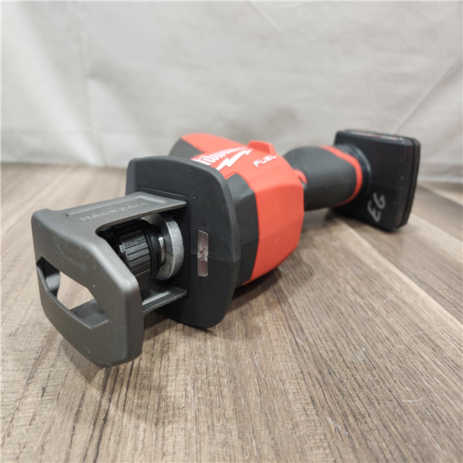 AS-IS- Milwaukee M12 FUEL 12-Volt Lithium-Ion Brushless Cordless HACKZALL Reciprocating Saw Kit W/ Free M12 4.0Ah Compact Battery