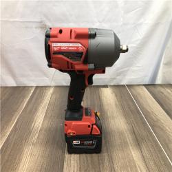 AS-IS Milwaukee FUEL ONE-KEY 18V Li-Ion Brushless Cordless 1/2 in. High-Torque Impact Wrench with Friction Ring  Resistant Batteries