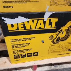 As-Is- DeWalt 15 Amp Corded 12 in. Compound Double Bevel Miter Saw