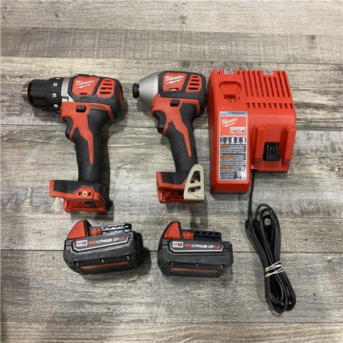 AS-IS Milwaukee 18V Cordless Brushed 2-Tool Drill/Driver and Impact Driver Kit