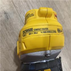 AS-IS DEWALT 20V MAX XR Cordless Brushless Fixed Base Compact Router (Tool Only)