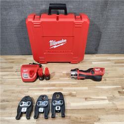 HOUSTON LOCATION - AS-IS M12 12-Volt Lithium-Ion Force Logic Cordless Press Tool Kit (3 Jaws Included) with Two 1.5 Ah Battery and Hard Case