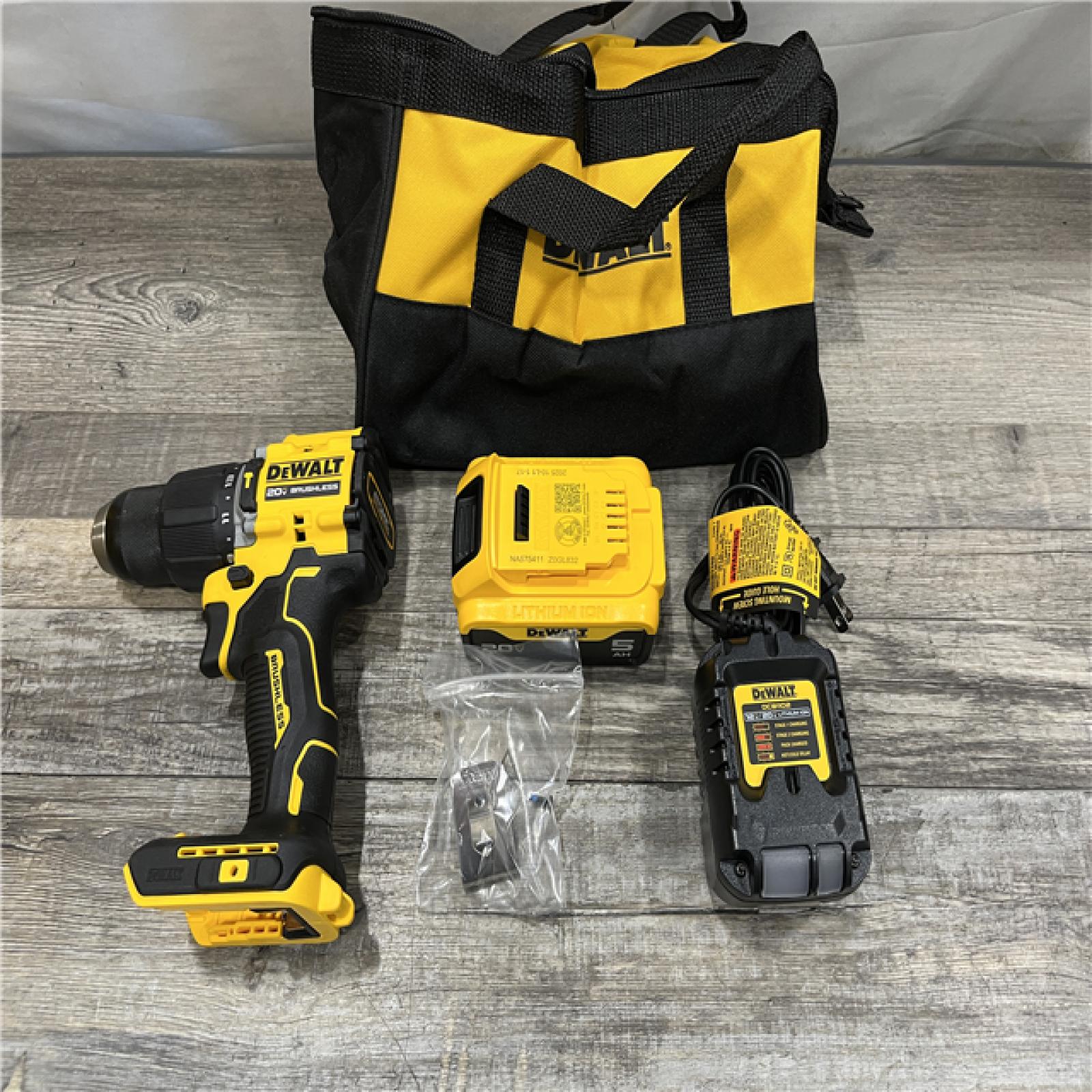 AS-IS DEWALT ATOMIC 20V Lithium-Ion Cordless 1/2 in. Hammer Drill Kit