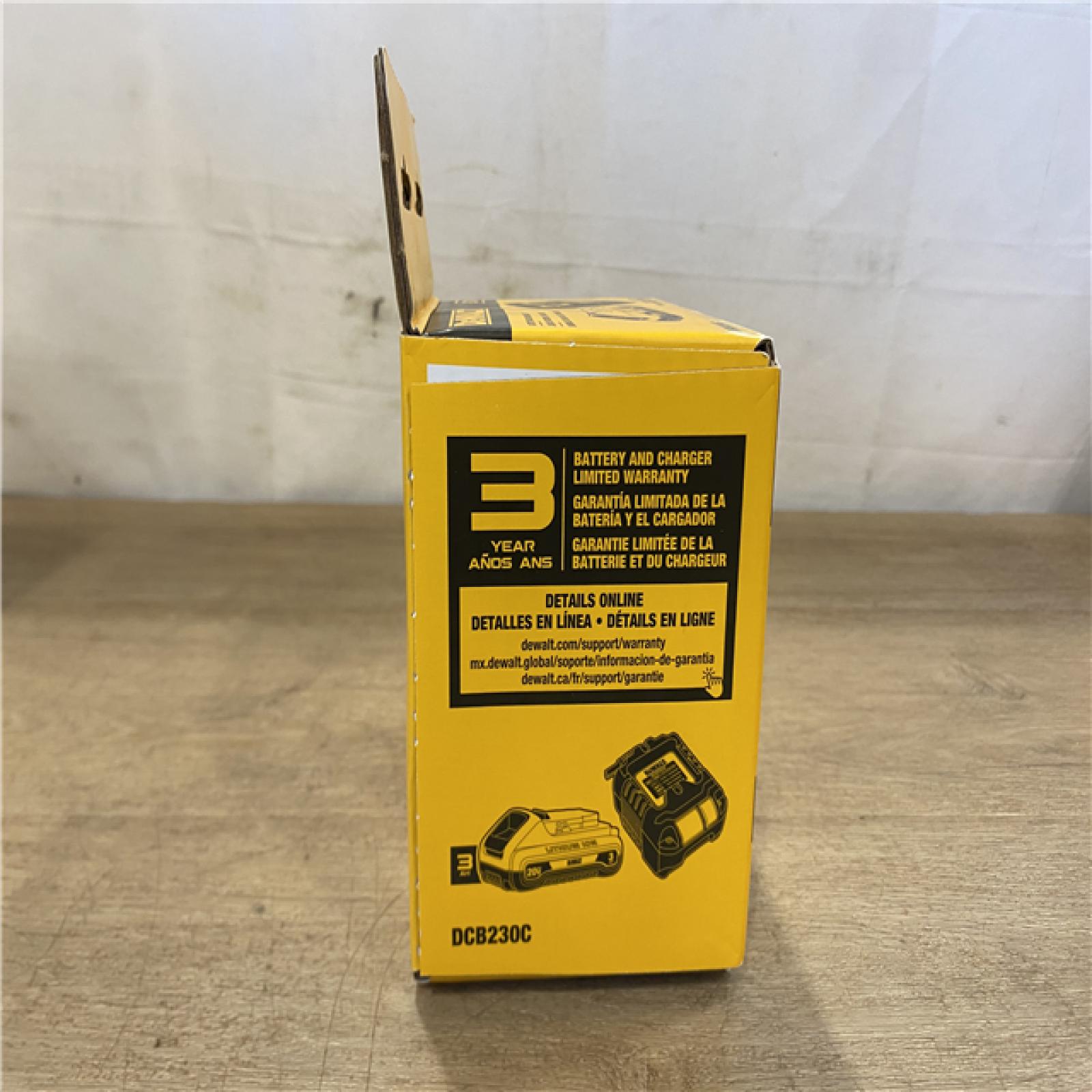 NEW! DEWALT 20V MAX Lithium-Ion 3.0Ah Battery with 12V to 20V MAX Charger