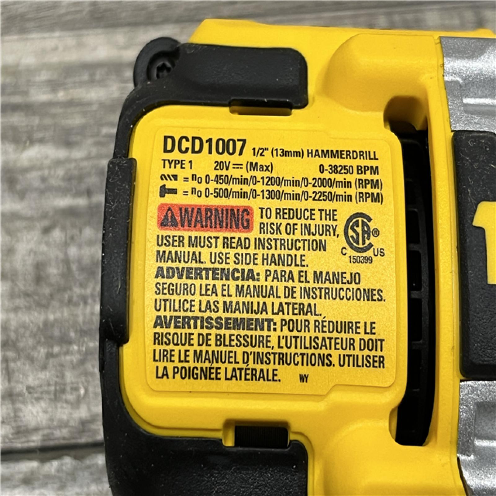 AS-IS DEWALT 20V MAX Brushless Cordless 1/2 3-Speed Hammer Drill (Tool-Only)