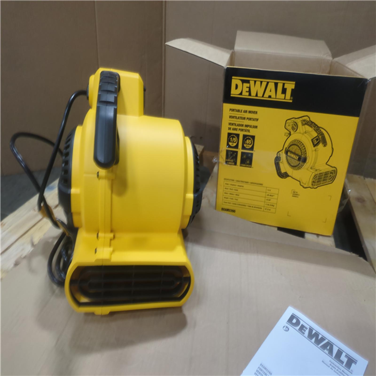 CALIFORNIA AS-IS DEWALT PORTABLE AIR MOVER
