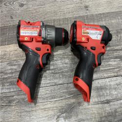 AS-IS Milwaukee FUEL 12-Volt Lithium-Ion Brushless Cordless Hammer Drill and Impact Driver Combo Kit