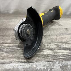 AS-IS DEWALT 20V MAX XR Cordless Brushless 4.5 in. Slide Switch Small Angle Grinder with Kickback Brake (Tool Only)