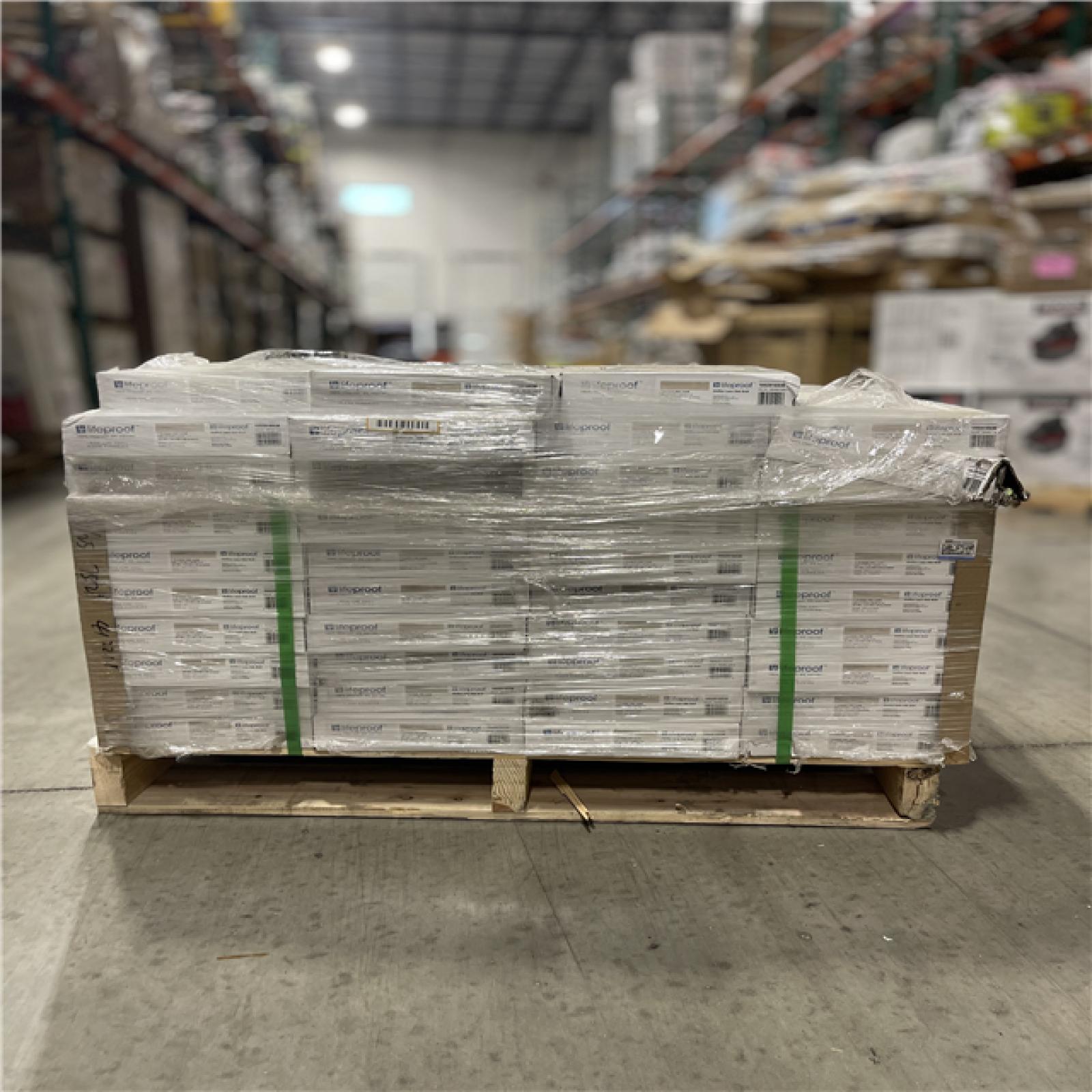 DALLAS LOCATION- Lifeproof Chiffon Lace Oak 6 MIL x 8.7 in. W x 48 in. L Click Lock Waterproof Luxury Vinyl Plank Flooring (39 CASES)