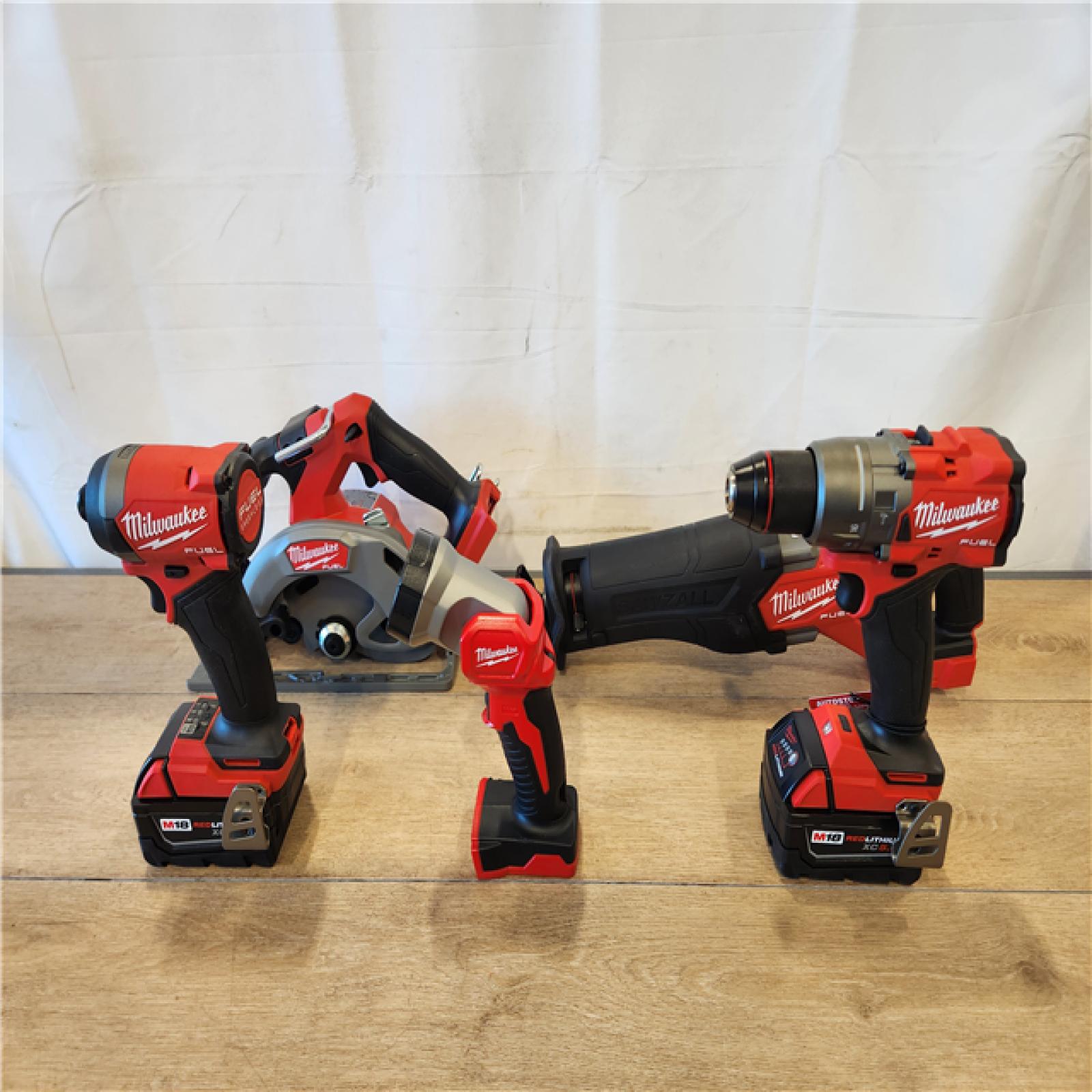 AS-IS- Milwaukee FUEL 18V Lithium-Ion Brushless Cordless (5-Tool) Combo Kit