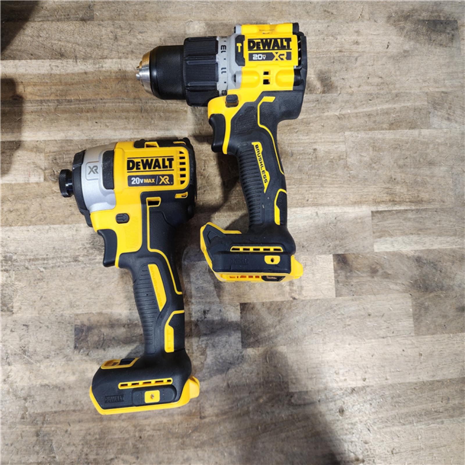 HOUSTON LOCATION - AS-IS DEWALT 20V MAX XR Lithium-Ion Cordless 2-Tool Combo Kit with (2) Batteries and Charger