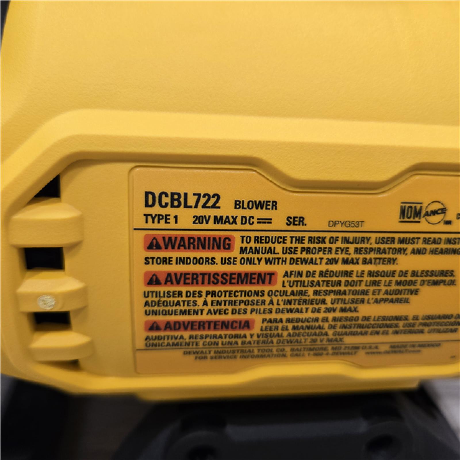 AS-IS DEWALT 20V MAX 125 MPH 450 CFM Cordless Blower (Tool Only)