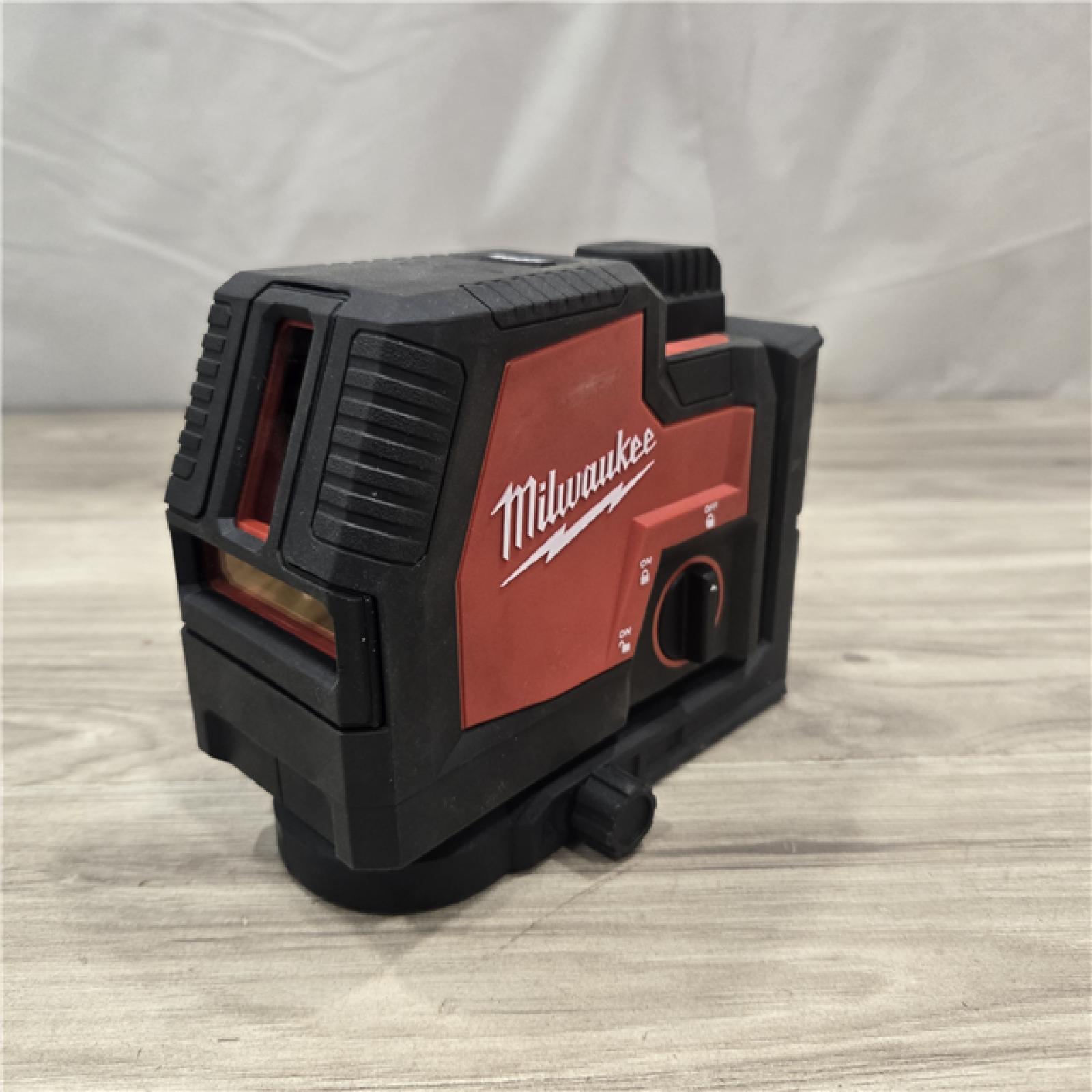 AS-IS MILWAUKEE 100 Ft. REDLITHIUM USB Green Rechargeable Cross Line Laser Level