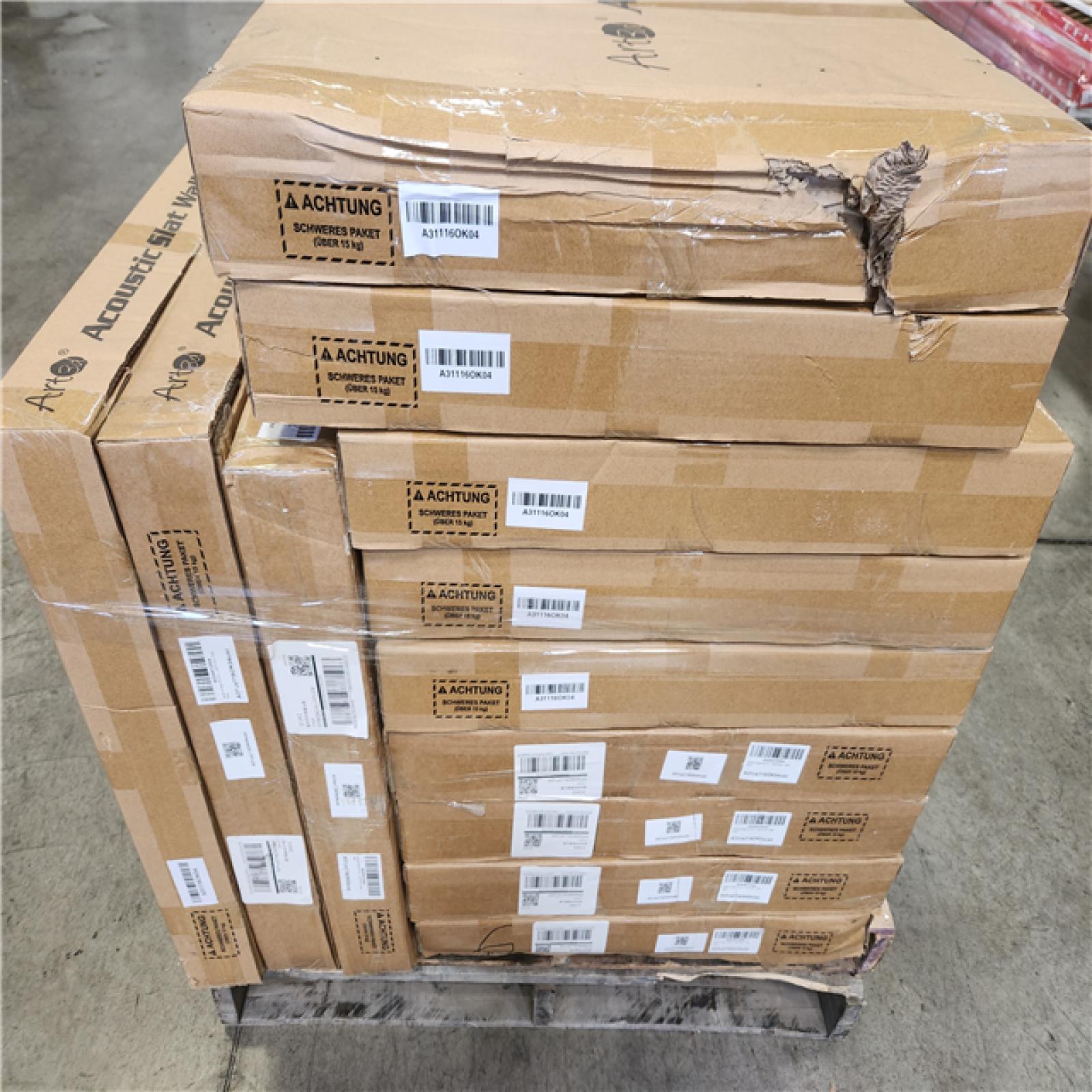 Phoenix NEW Art3dwallpanels 0.83 in. x 2 ft. x 4 ft. Dark Oak Slat MDF Acoustic Decorative Wall Paneling  3D Sound Absorbing Panel(372 sq. ft./12 Case)