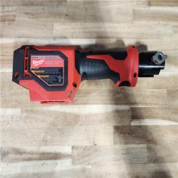 HOUSTON LOCATION - AS-IS (APPEARS LIKE NEW) Milwaukee 18V Lithium-Ion Cordless Short Throw Press Tool with 3 PEX Crimp Jaws Kit