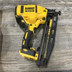 AS-IS DEWALT 20V MAX XR 16-Gauge Electric Cordless Angled Finishing Nailer Kit