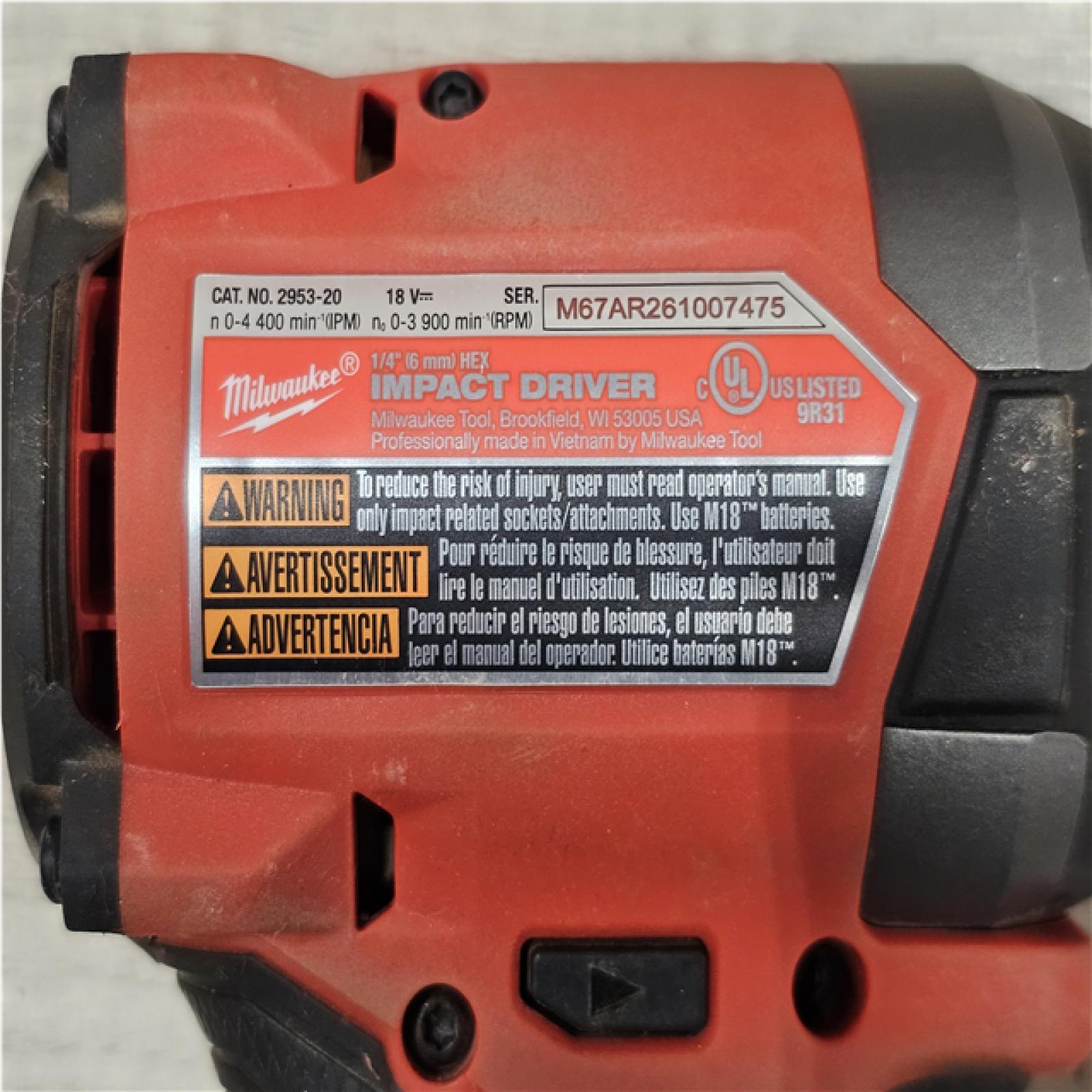 AS-IS Milwaukee FUEL 18V Lithium-Ion Brushless Cordless Hammer Drill and Impact Driver Combo Kit