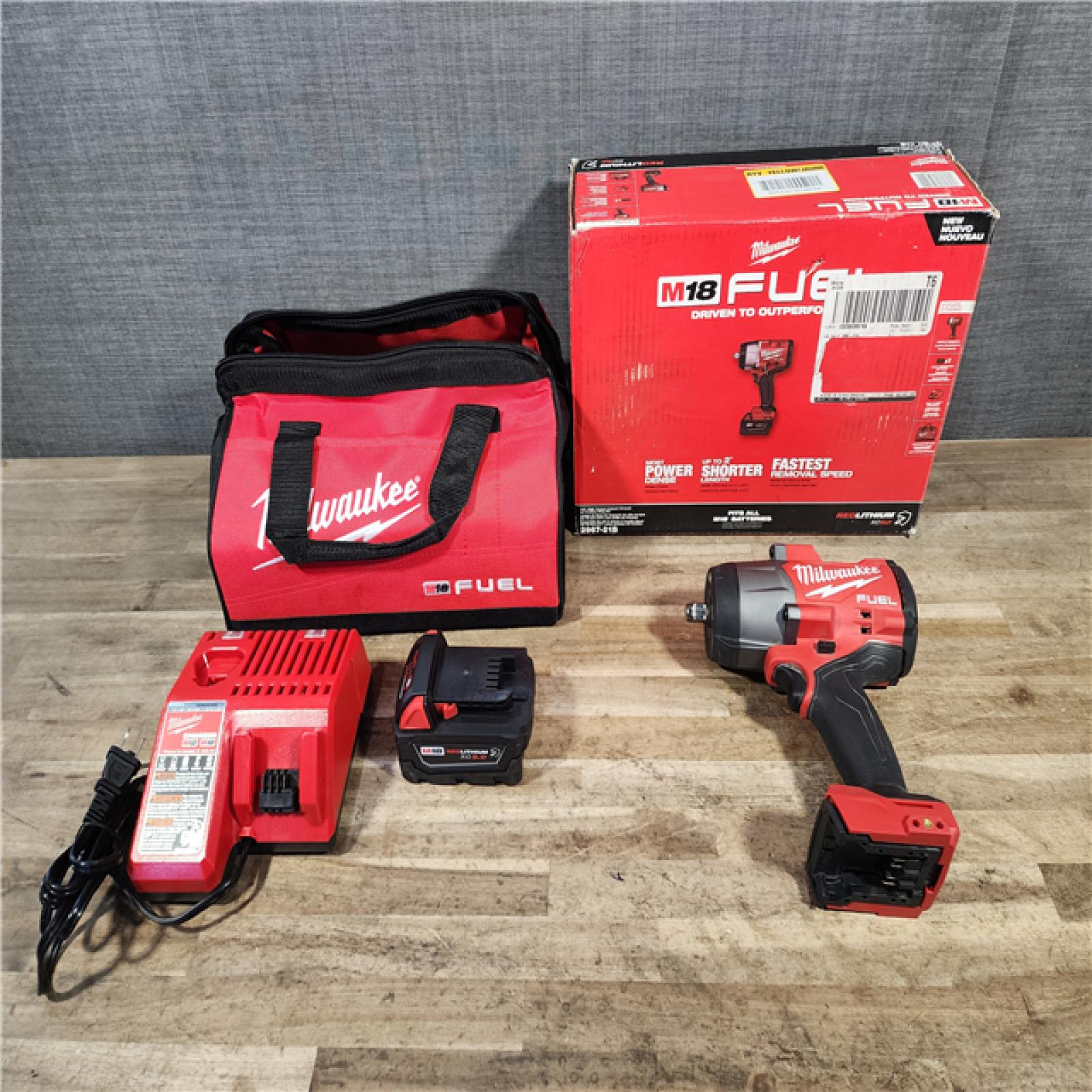 HOUSTON LOCATION - AS-IS Milwaukee FUEL 18V Lithium-Ion Brushless Cordless 1/2 in. Impact Wrench w/Friction Ring Kit