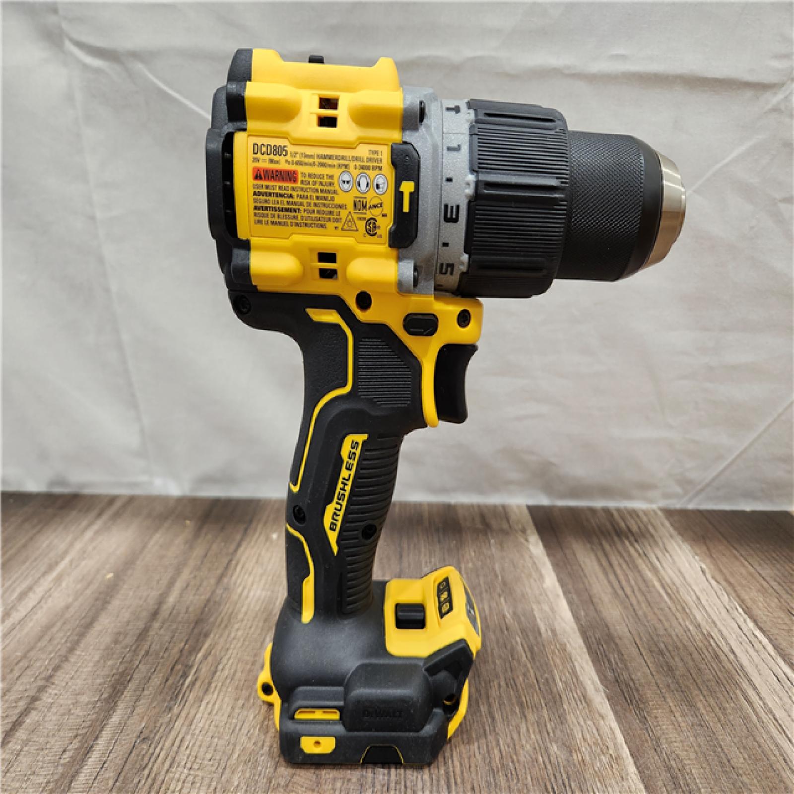 AS-IS- DEWALT 20V Compact Cordless 1/2 in. Hammer Drill (Tool-Only)