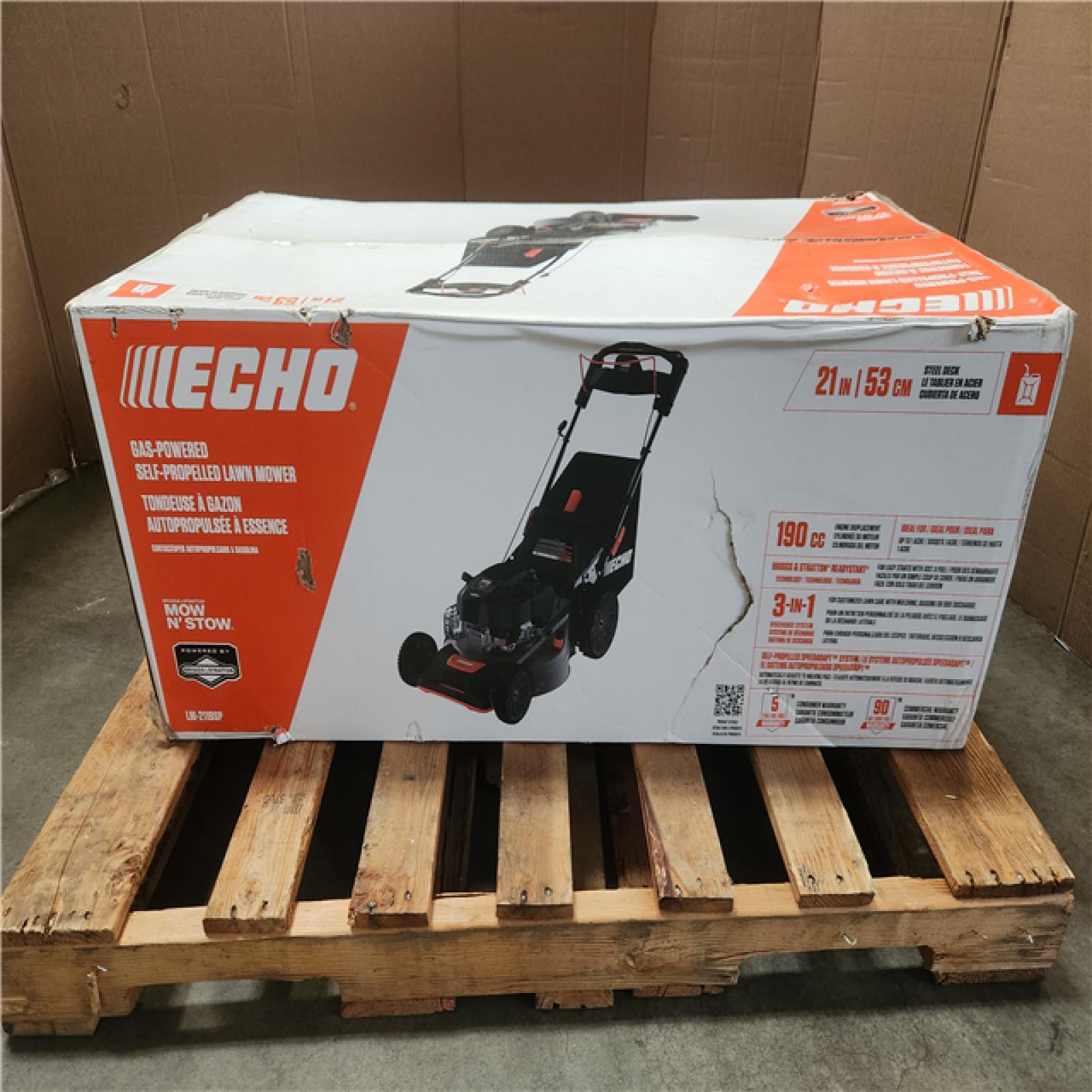 Phoenix NEW ECHO 21 in. 190 cc Briggs and Stratton Gas 3-in-1 Dual Blade RWD Self-Propelled Lawn Mower with Single Lever Deck Adjustment