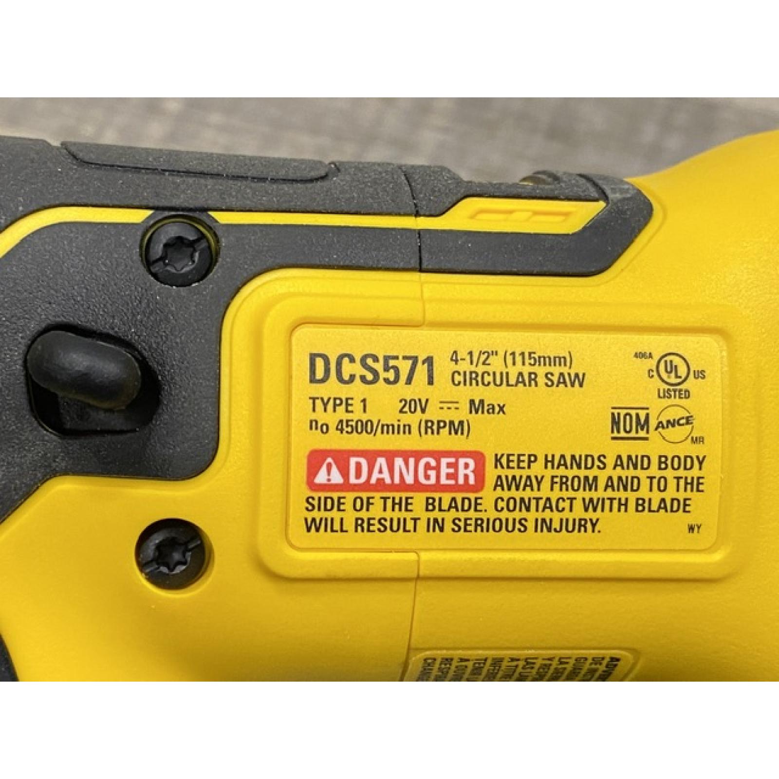 AS-IS DEWALT ATOMIC 20V MAX Cordless Brushless 4-1/2 in. Circular Saw (Tool Only)