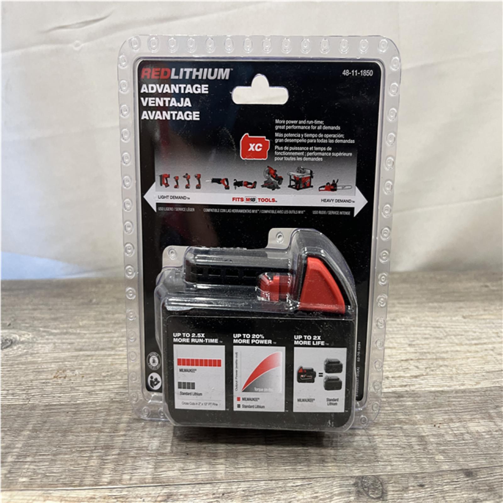 NEW - Milwaukee 18-Volt 5.0 Ah Lithium-Ion XC Extended Capacity Battery Pack