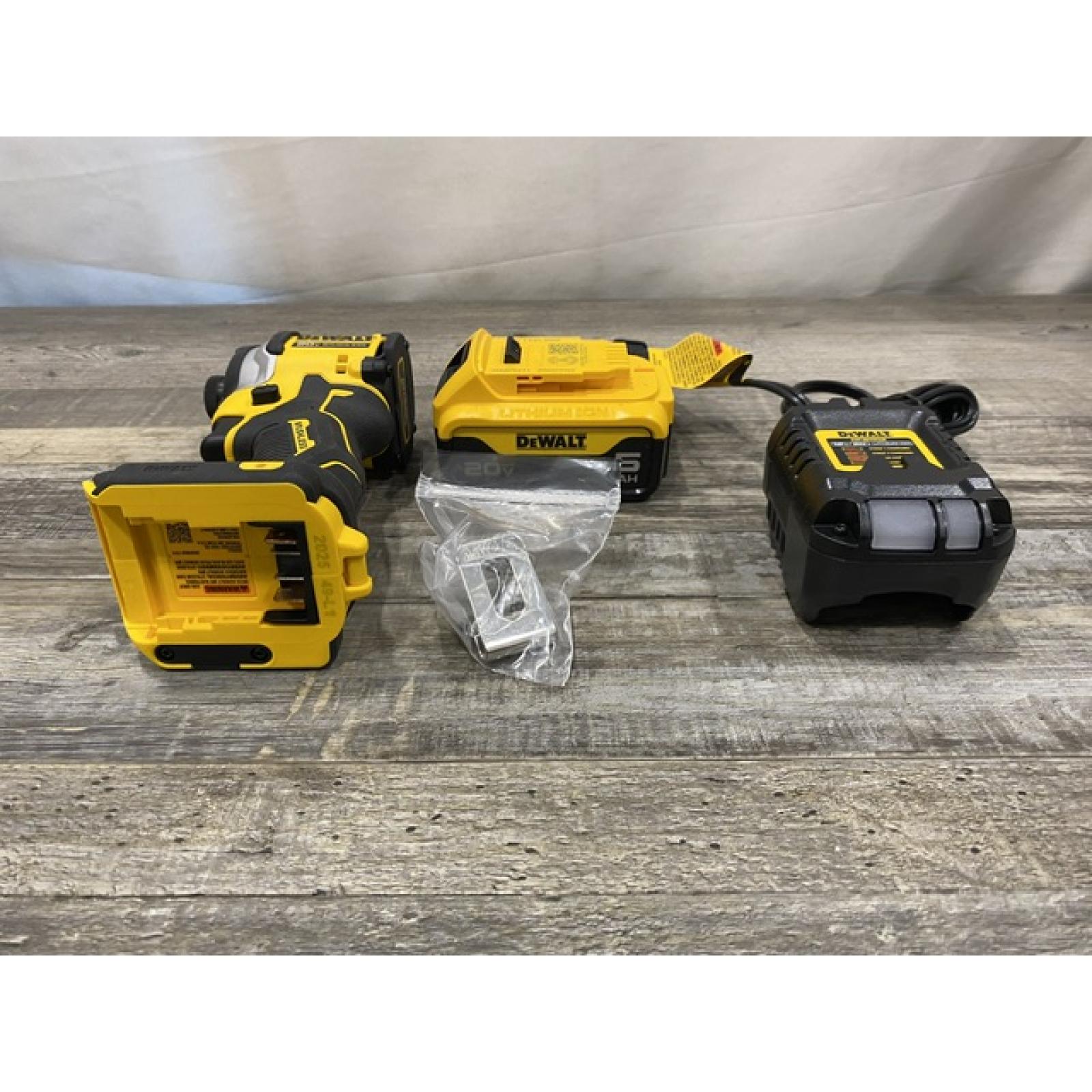 AS-IS DEWALT ATOMIC 20V MAX Lithium-Ion Cordless 1/4 in. Brushless Impact Driver Kit