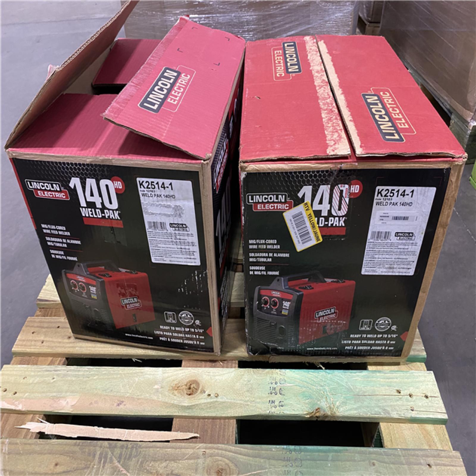 Dallas Location - As-Is Lincoln Electric Weld-Pak 140 Amp MIG Welder(Lot Of 2)