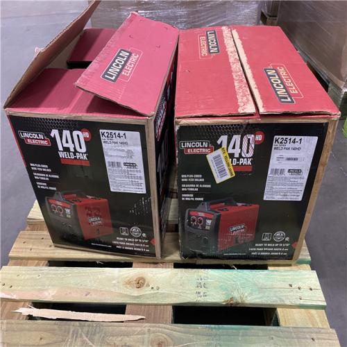 Dallas Location - As-Is Lincoln Electric Weld-Pak 140 Amp MIG Welder(Lot Of 2)