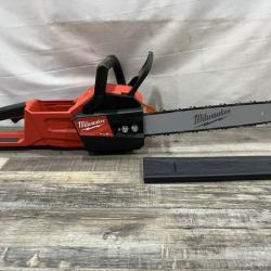 AS-IS Milwaukee FUEL 16 in. 18V Lithium-Ion Brushless Battery Chainsaw (Tool-Only)