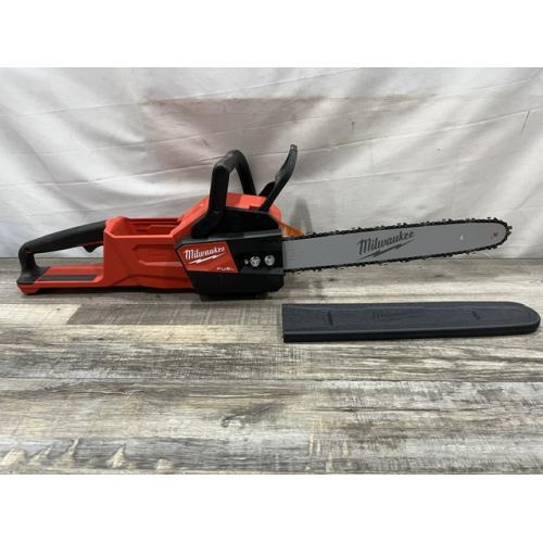 AS-IS Milwaukee FUEL 16 in. 18V Lithium-Ion Brushless Battery Chainsaw (Tool-Only)