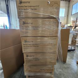 Phoenix NEW Seasons Stainless Steel Undermount 31.5 18G Double Bowl Offset Sink Pallet (12-Boxes)