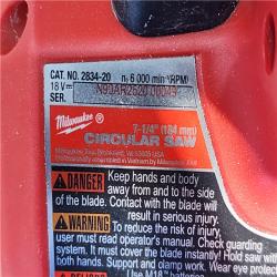 HOUSTON LOCATION - AS-IS Milwaukee M18 FUEL 7-1/4 Inch Circular Saw (Bare Tool)