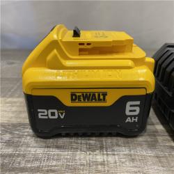 AS-IS DEWALT 20V MAX Lithium-Ion 6.0 Ah Battery and Charger